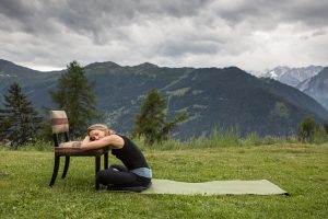 12 Downward Facing Cross Legged Posture